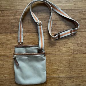 Michael Kors Tan and Orange Crossbody